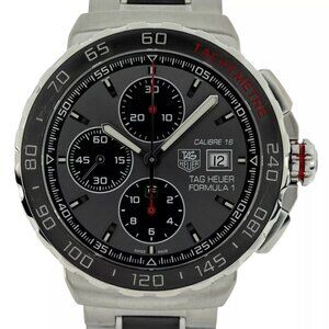 Men's 44mm Tag Heuer Formula 1 Automatic Chronograph Watch! Ref: CAU2011.BA0873!